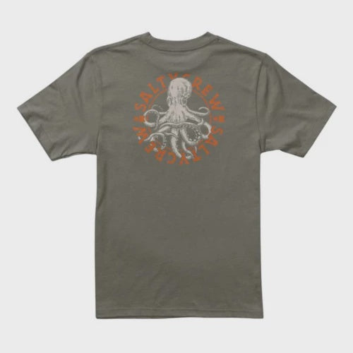 Salty Crew - Tentacles Boys SS Tee -Dusty Olive