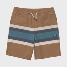 Load image into Gallery viewer, Salty Crew - Crew Boys Stripe Volley - Bronze Brown