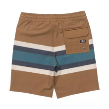 Load image into Gallery viewer, Salty Crew - Crew Boys Stripe Volley - Bronze Brown