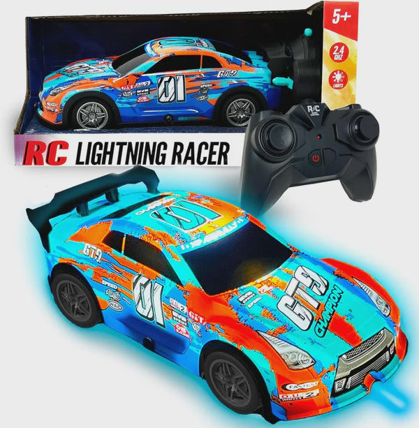 Thin Air - Hyper Drive RC Lightning Racer - Blue & Orange – Jack + Emmy