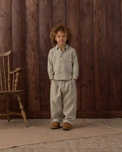 Load image into Gallery viewer, Rylee + Cru - Collared Long Sleeve Shirt - Sage Pinstripe