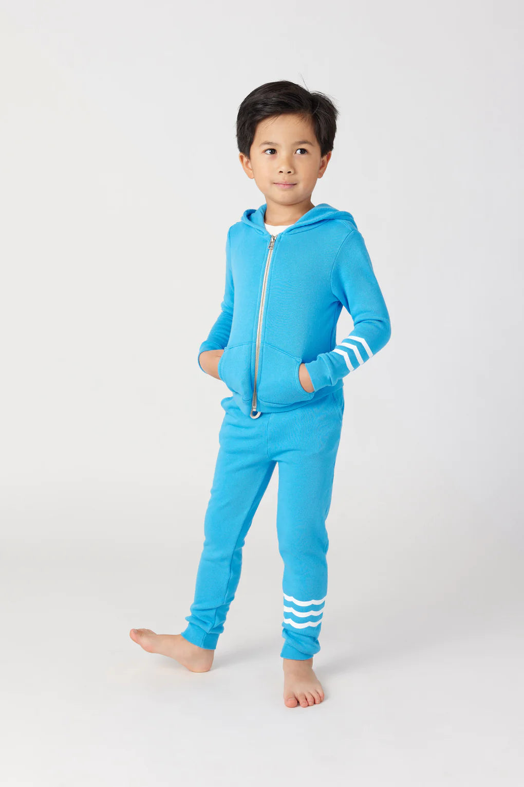 Sol Angeles - Kids Essential Coastal Waves Zip Hoodie - Wave