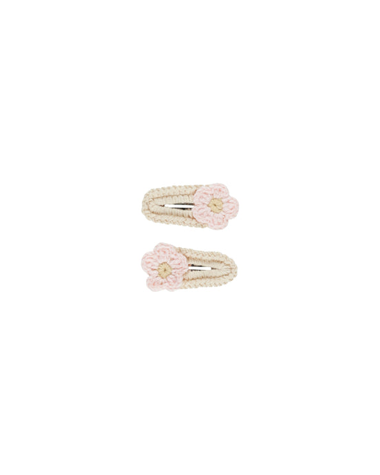 Rylee = Cru - Crochet Clips - Pink Daisy