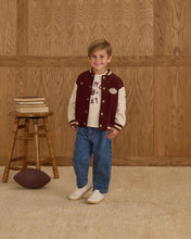 Load image into Gallery viewer, Rylee + Cru - Varsity Jacket - Burgundy