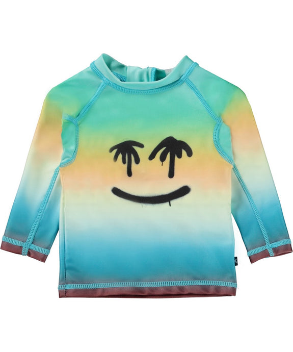 Molo - Nemo L/S Rash Guard - Palm Spray Face