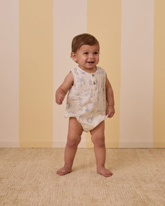 Rylee + Cru - Beau Romper - Mediterranean