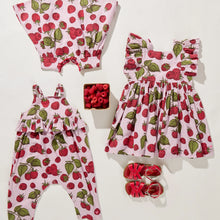Load image into Gallery viewer, Pink Chicken - Girls Elsie Dress - lavender raspberries