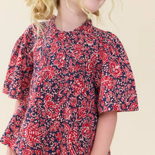Load image into Gallery viewer, Pink Chicken - Girls Jaipur Top - Paisley Vines