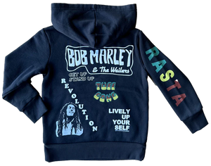 Rowdy Sprout - Bob Marley Rasta Puffy Paint Hoodie