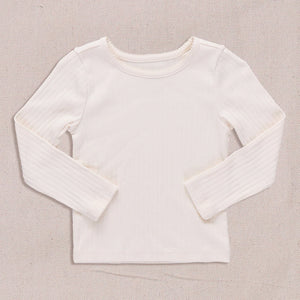 Pink Chicken - Seesaw Long Sleeve Rib T-Shirt - Cream
