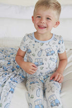 Load image into Gallery viewer, Two Piece Pajama Set - Caddie Crew Blue