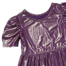 Load image into Gallery viewer, Pink Chicken - Girls Lame Laurie Dress - Deep Purple