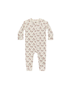 Rylee + Cru - Organic Long John Pajamas - Holiday Floral