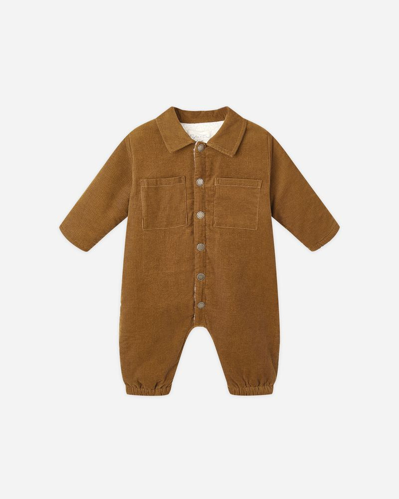 Rylee + Cru - Cord Baby Jumpsuit - Golden