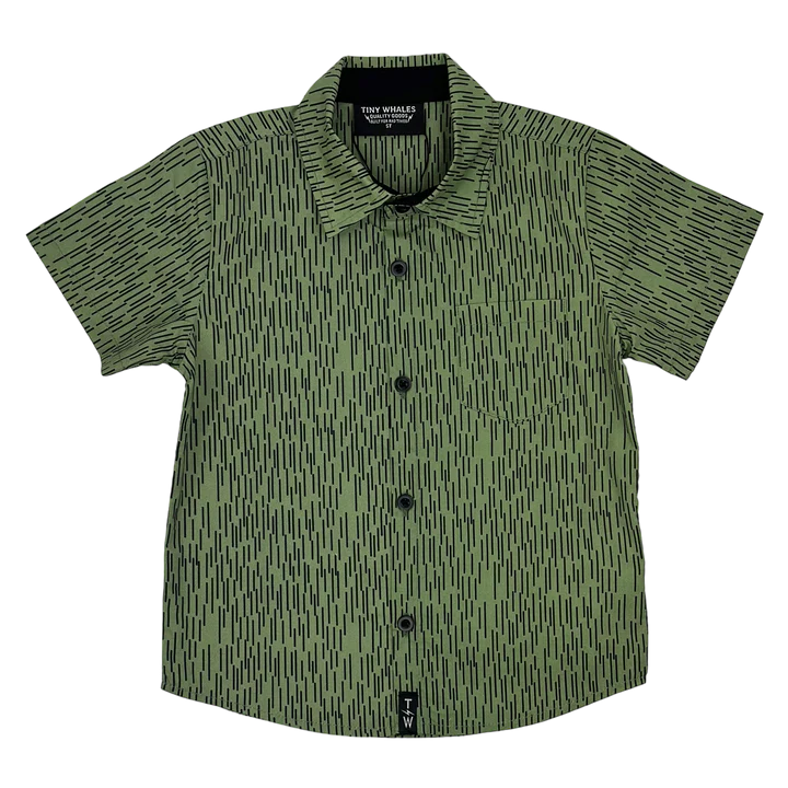 Tiny Whales - Explorer Button Up Shirt - Pine