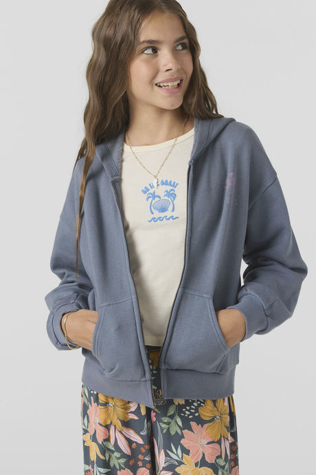 O'neill - Girl's Barlow Zip Fleece - Slate