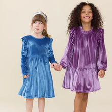 Load image into Gallery viewer, Pink Chicken - Harper Dress - Lavender Velour