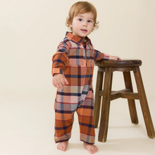 Load image into Gallery viewer, Pink Chicken - Baby Boys Easton Jumper - Hayride Plaid