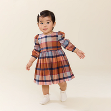Load image into Gallery viewer, Pink Chicken - Baby Girls Mae Dress Set - Hayride Plaid