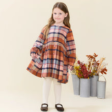 Load image into Gallery viewer, Pink Chicken - Girls Mae Dress - Hayride Plaid