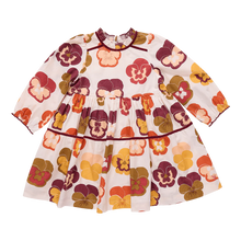 Load image into Gallery viewer, Pink Chicken - Girls Charlie Dress - Autumn Pansies
