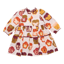 Load image into Gallery viewer, Pink Chicken - Girls Charlie Dress - Autumn Pansies