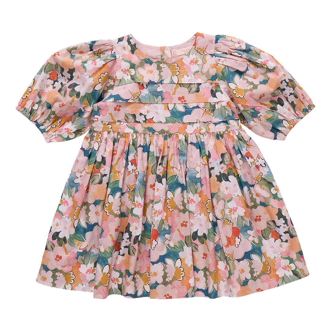 Pink Chicken - Evelyn Dress - Watercolor Floral