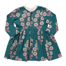 Load image into Gallery viewer, Pink Chicken - Girls Autumn Dress - Evergreen Buttercup Floral