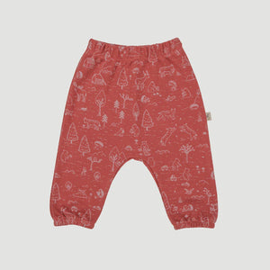 Red Caribou - Pima Cotton Joggers - The Story Brick Red