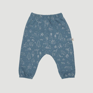 Red Caribou - Pima Cotton Joggers - The Story Slate Blue