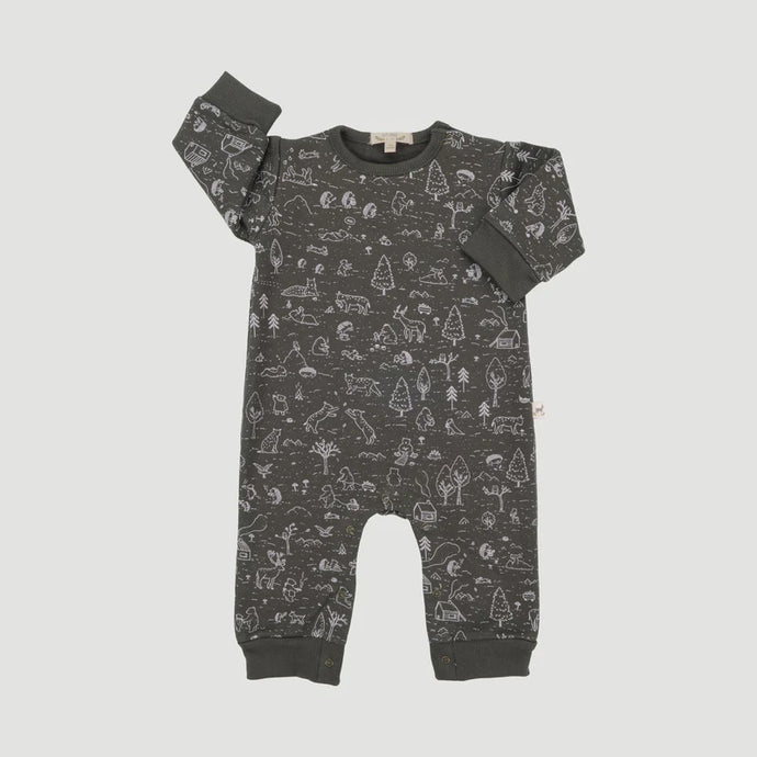 Red Caribou - Pima Cotton Jumpsuit - The Story Dark Gray