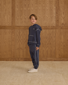 Rylee + Cru - Coast Hoodie - Heathered Navy