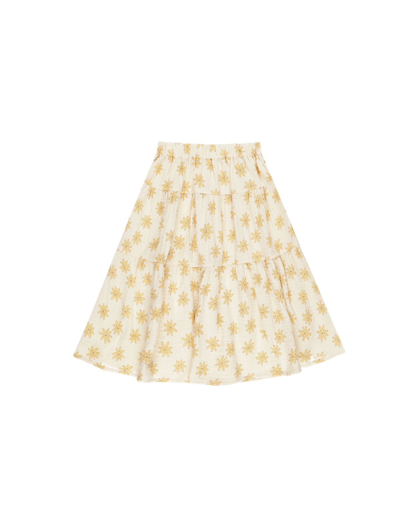 Rylee + Cru - Tiered Midi Skirt - Daisies