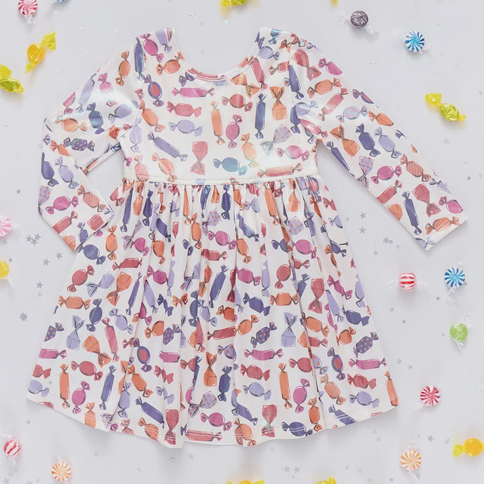 Pink Chicken - Girls Lame Steph Dress - Halloween Candy