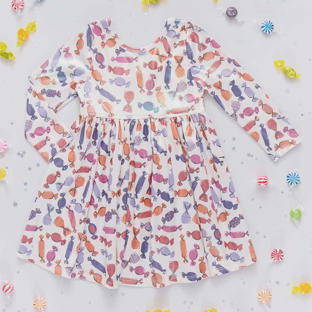 Pink Chicken - Girls Lame Steph Dress - Halloween Candy