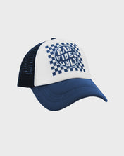 Load image into Gallery viewer, Feather 4 Arrow - Rad Vibes Trucker Hat - Twighlight/White