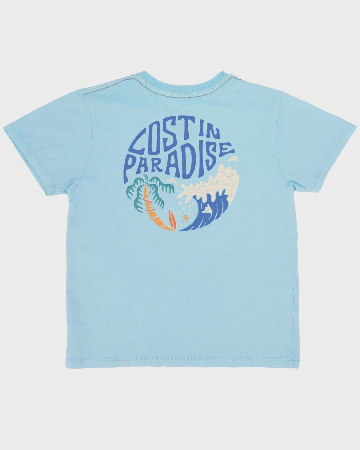 Feather 4 Arrow - Lost in Paradise Vintage Tee - Crystal Blue