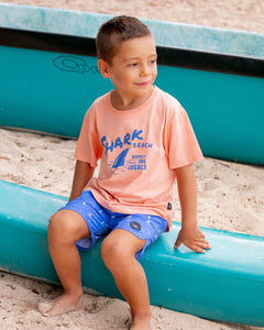 Feather 4 Arrow - Shark Beach Vintage Tee - Papaya