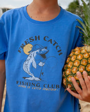 Load image into Gallery viewer, Feather 4 Arrow - Fresh Catch Vintage Tee - Marina Blue
