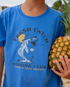 Feather 4 Arrow - Fresh Catch Vintage Tee - Marina Blue