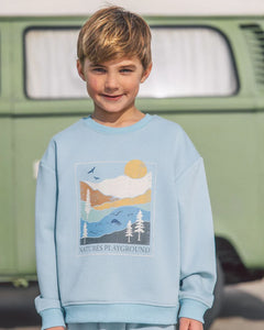 Feather 4 Arrow - Ryder Outdoor Sweatshirt - Faded Denim