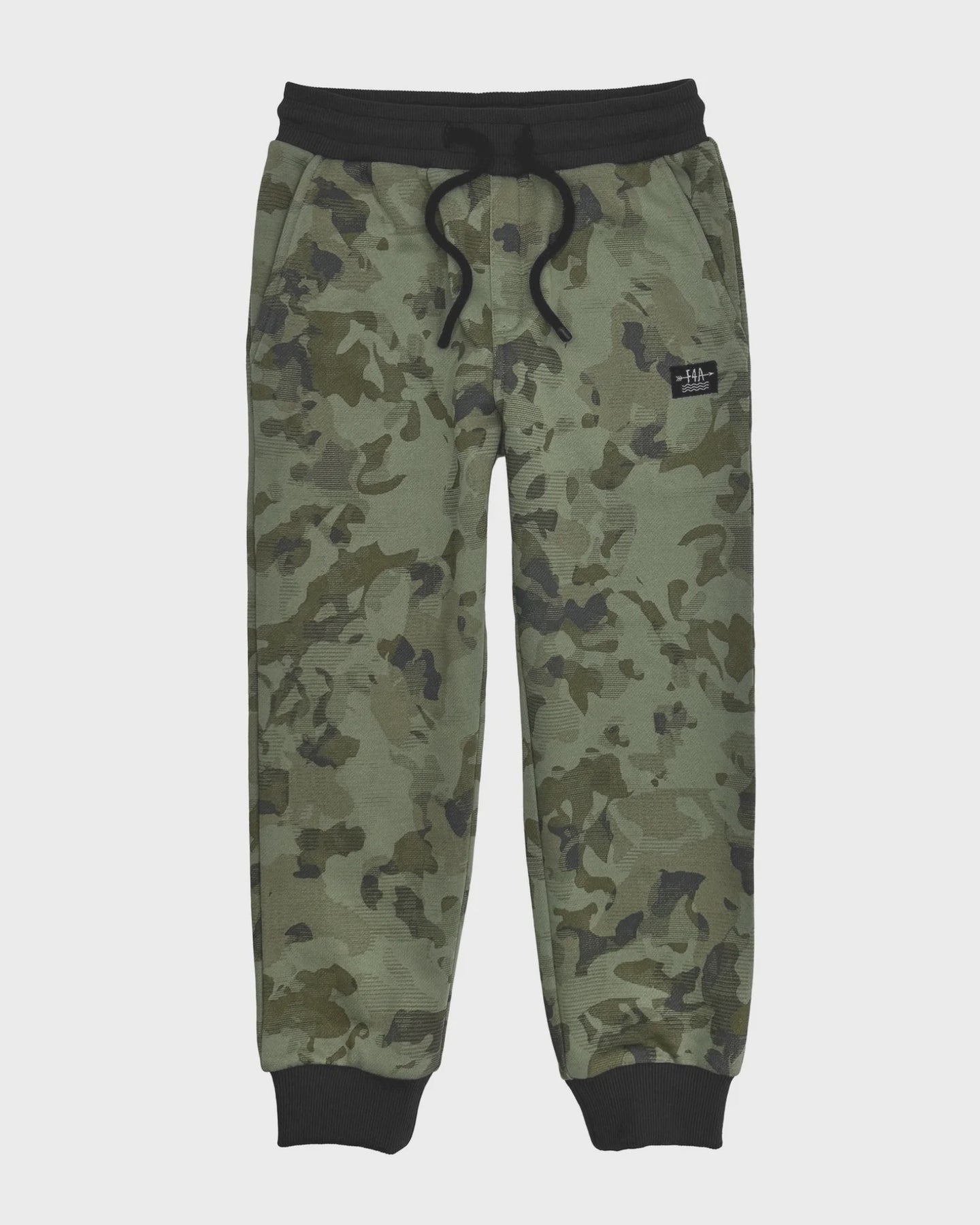 Feather 4 Arrow - Bowie Camo Fleece Jogger - Oil Green