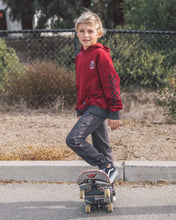 Load image into Gallery viewer, Feather 4 Arrow - Hadley Moto Hoodie -Deep Red