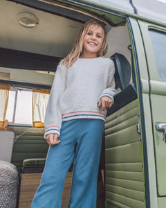 Feather For Arrow - Meadow Bell Bottom - Dusty Blue