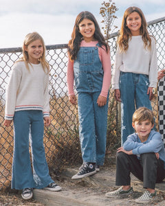 Feather For Arrow - Meadow Bell Bottom - Dusty Blue