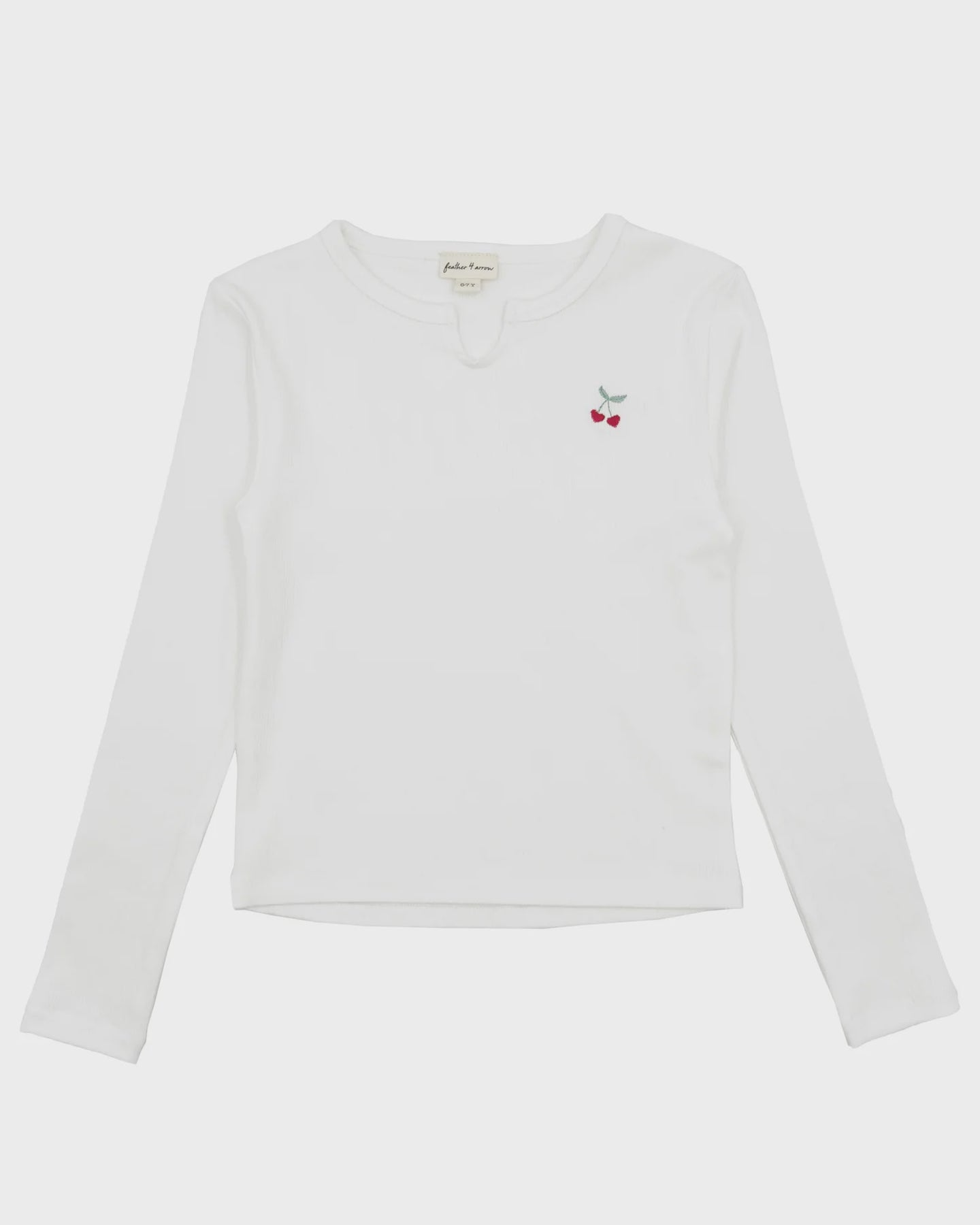 Feather 4 Arrow - Hannah L/S Rib Top - Ivory