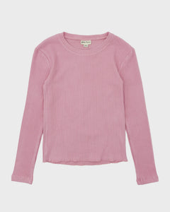 Feather 4 Arrow - Blake L/S Rib Top - Misty Mauve
