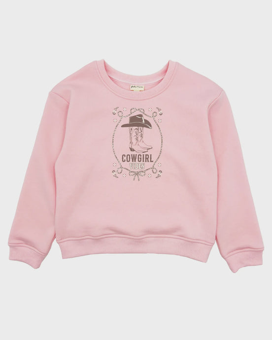 Feather 4 Arrow - Cowgirl Oversized Sweatshirt - Pale Rose