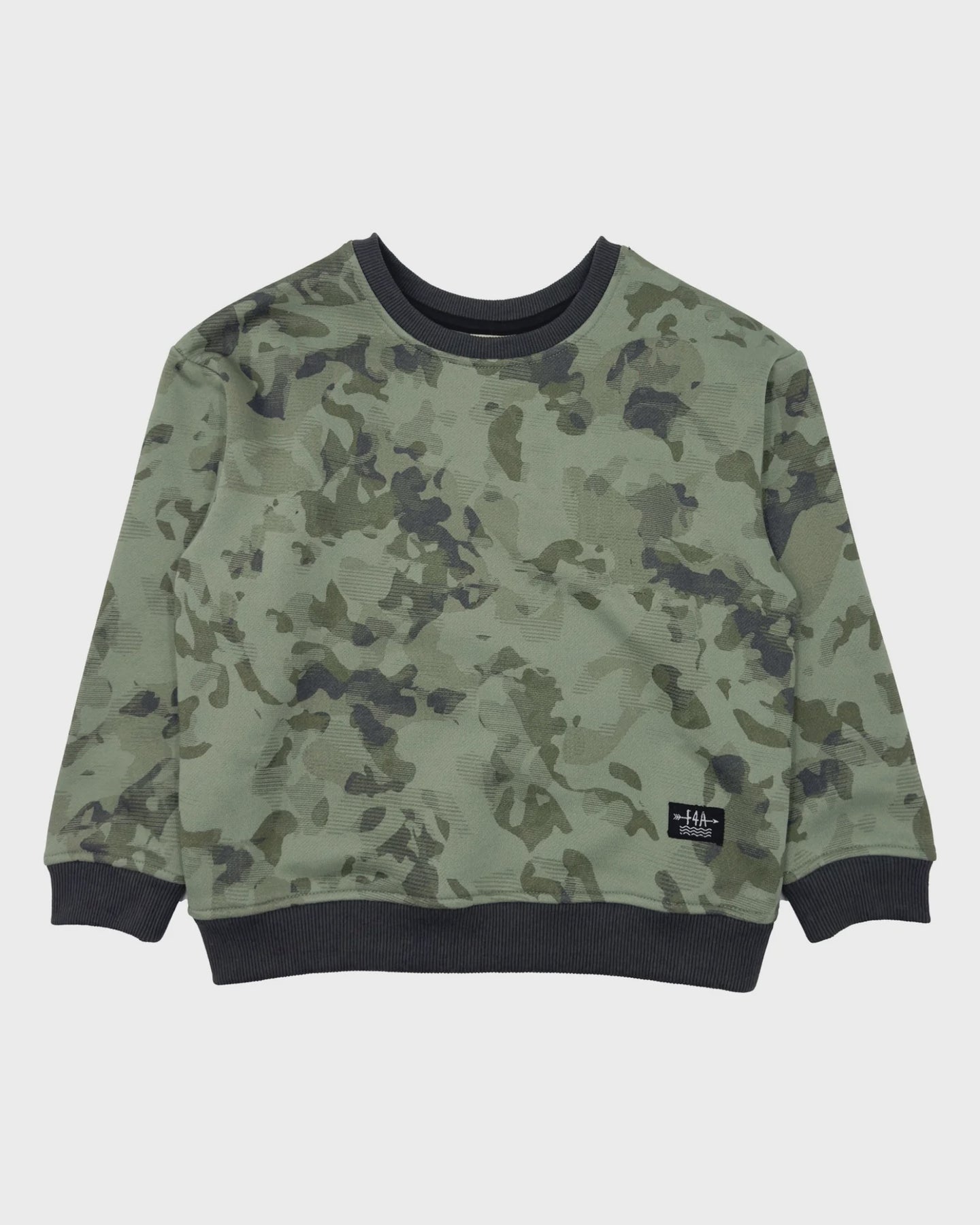 Feather 4 Arrow - Ryder Camo Sweatshirt - Oil Green