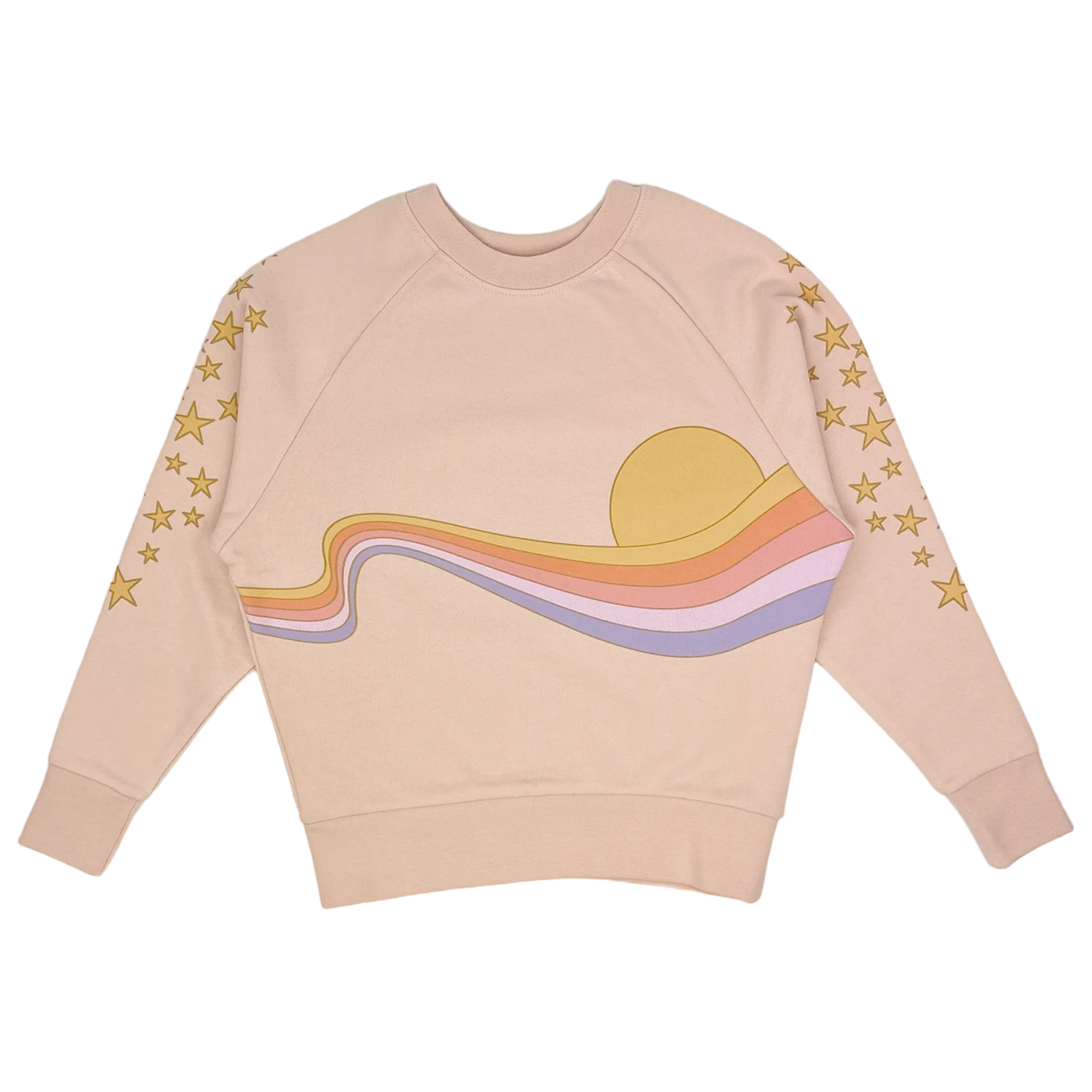 Tiny Whales - Golden Era Boxy Sweatshirt - Faded Pink